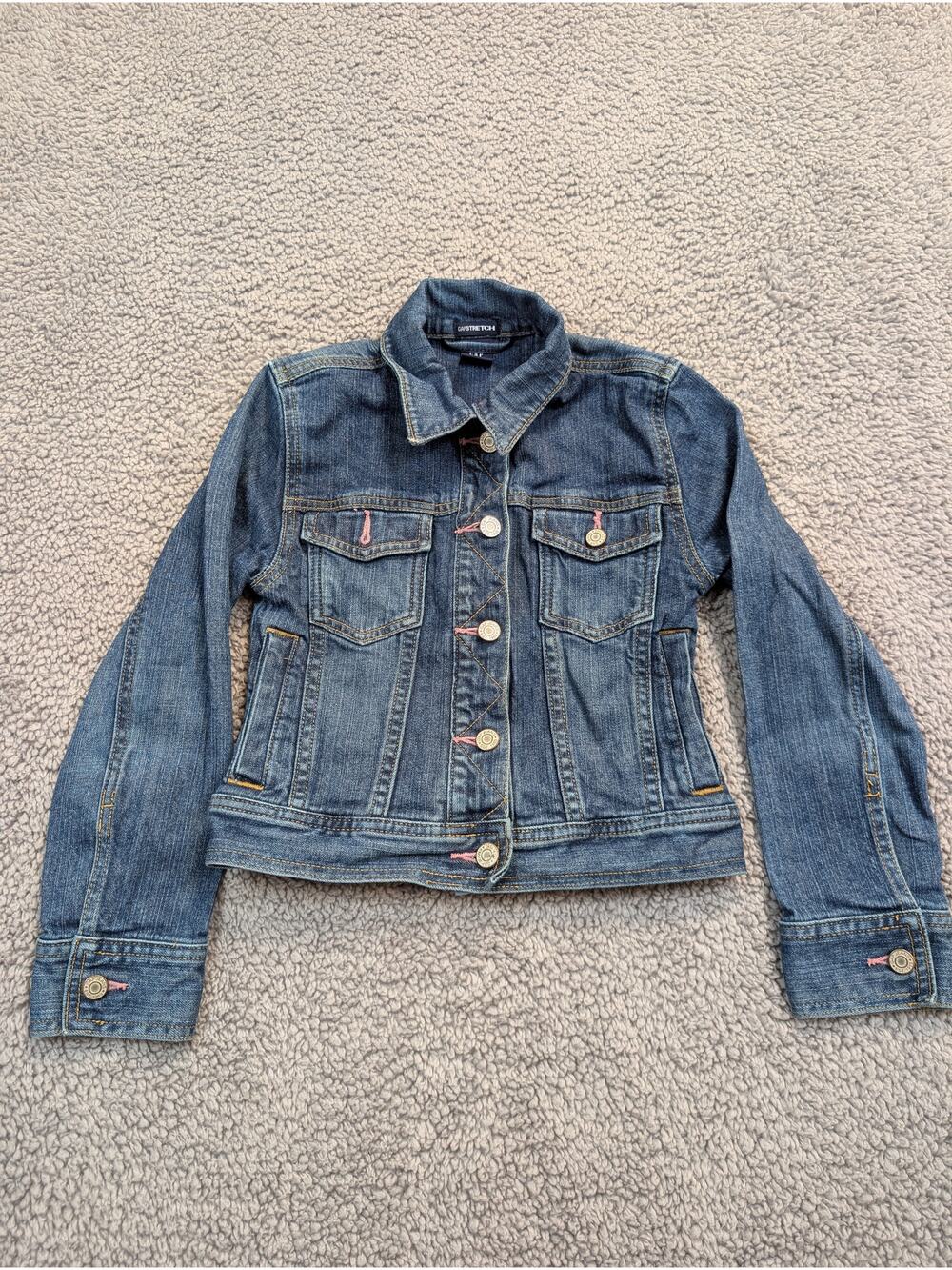 Gap Jean Jacket Kids Size 8 (M) Blue Stretch (0782)